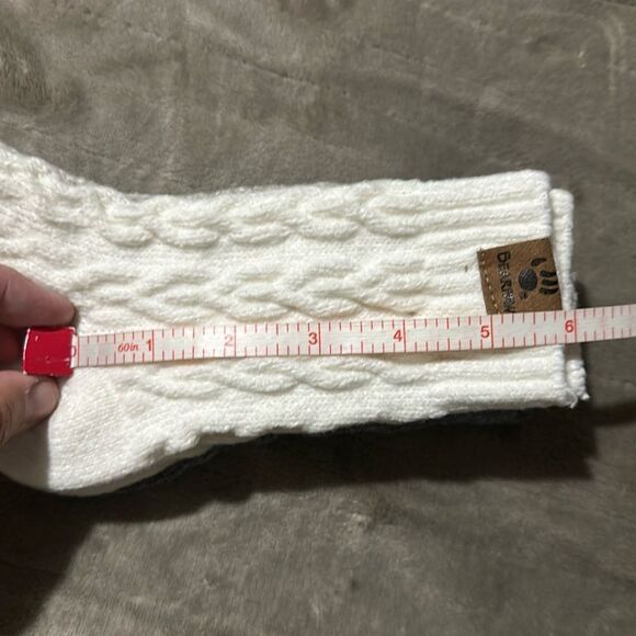 Bearpaw Gray White Tan White US W 5-10 Super Soft 3-Pack Anklet Cable Boot Socks - Picture 10 of 11